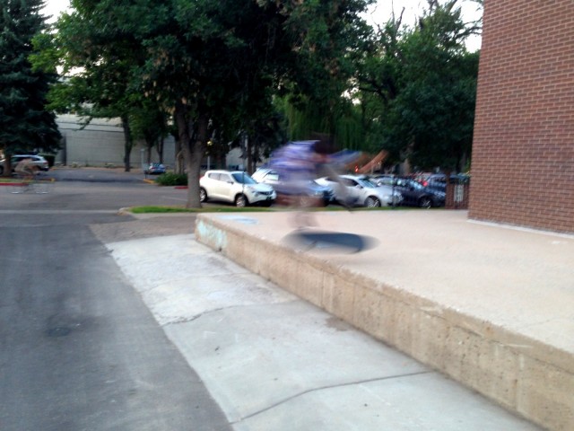 blurry ass kickflip