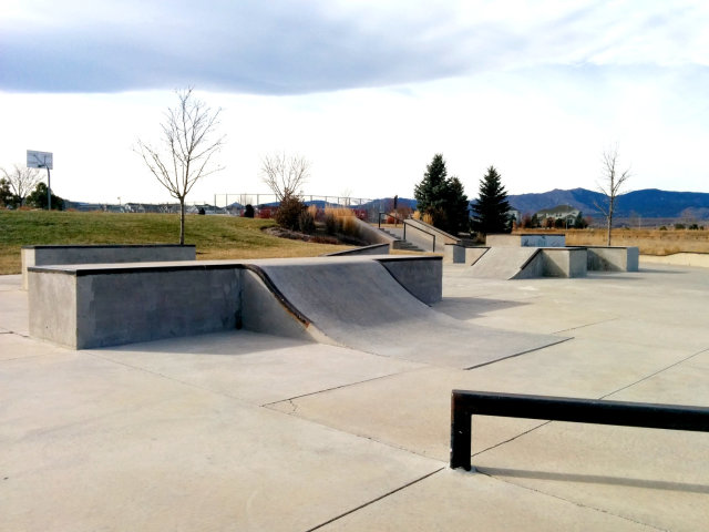 blue skies skatepark