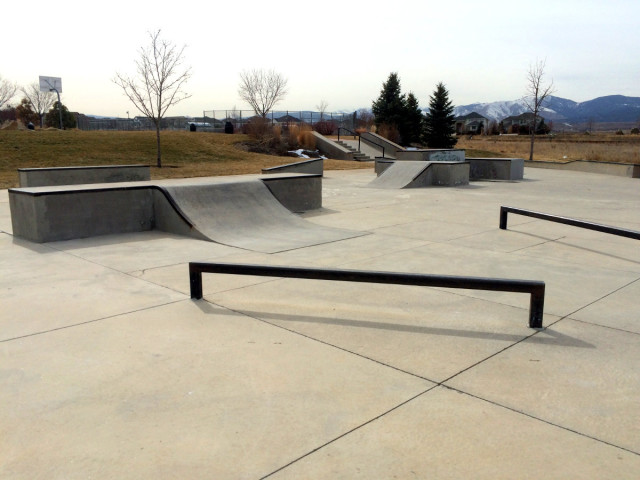 blue skies skatepark