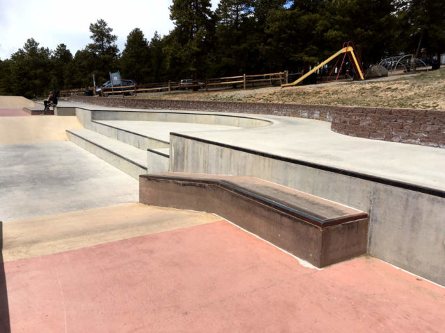 leadville skatepark bump to ledge
